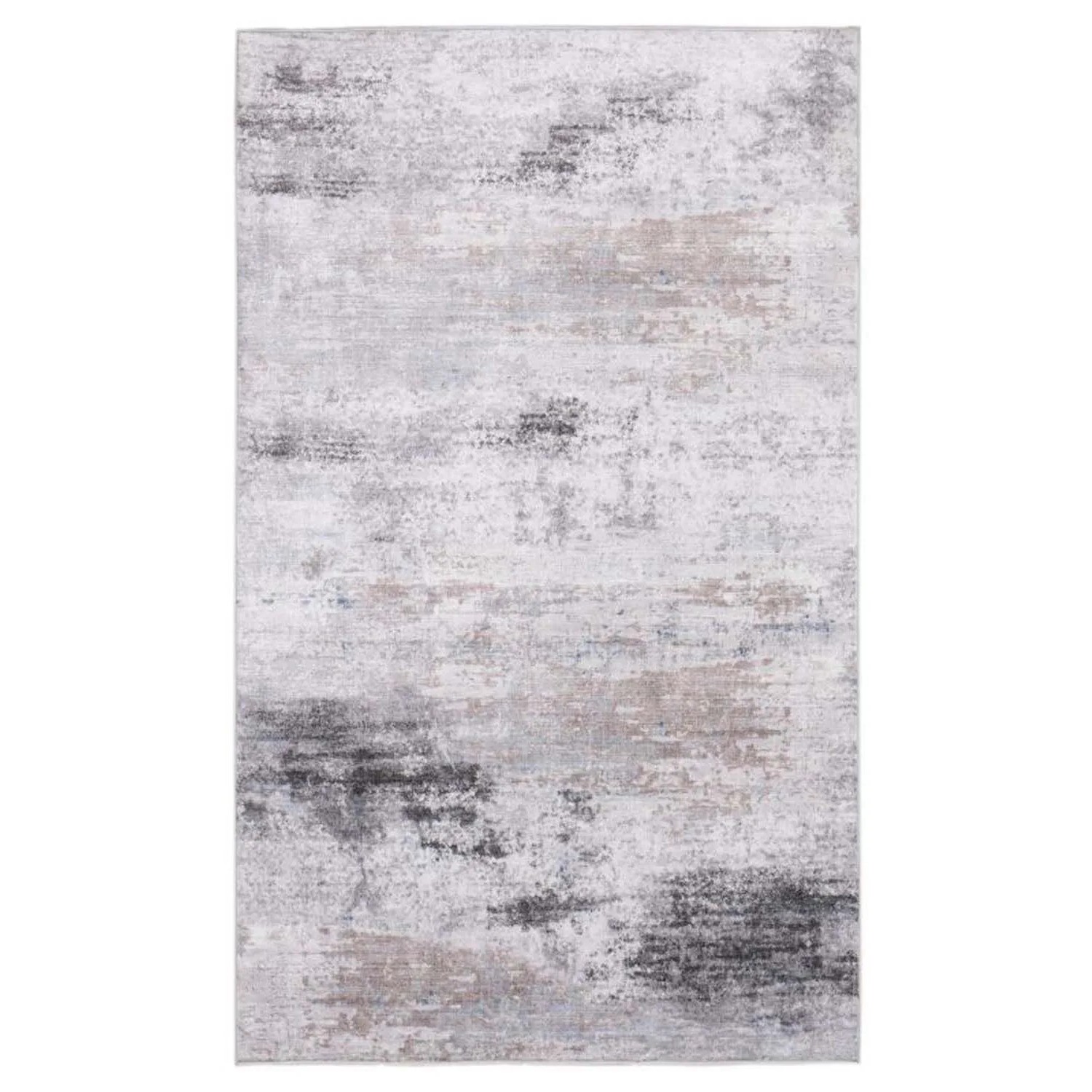 Splendid Dywan drukowany YUKIKO mikrofibra 50 x 80 cm szaro-beżowy
