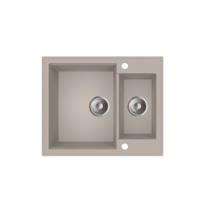 Miló Zlewozmywak Bello 1,5-kom. piaskowy 61 x 50 cm