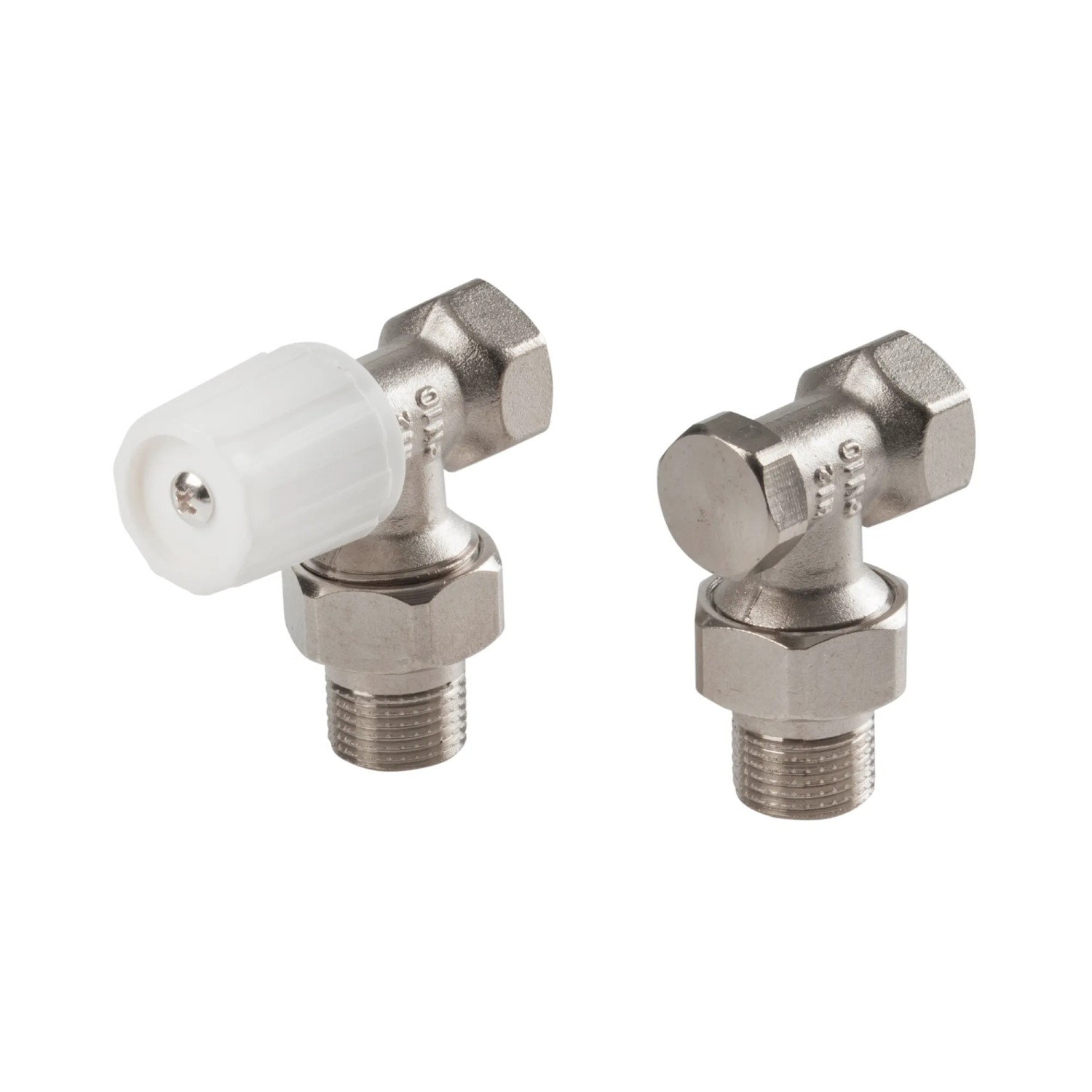 Hydroland Zestaw zaworów grzejnikowych kątowy 1/2"