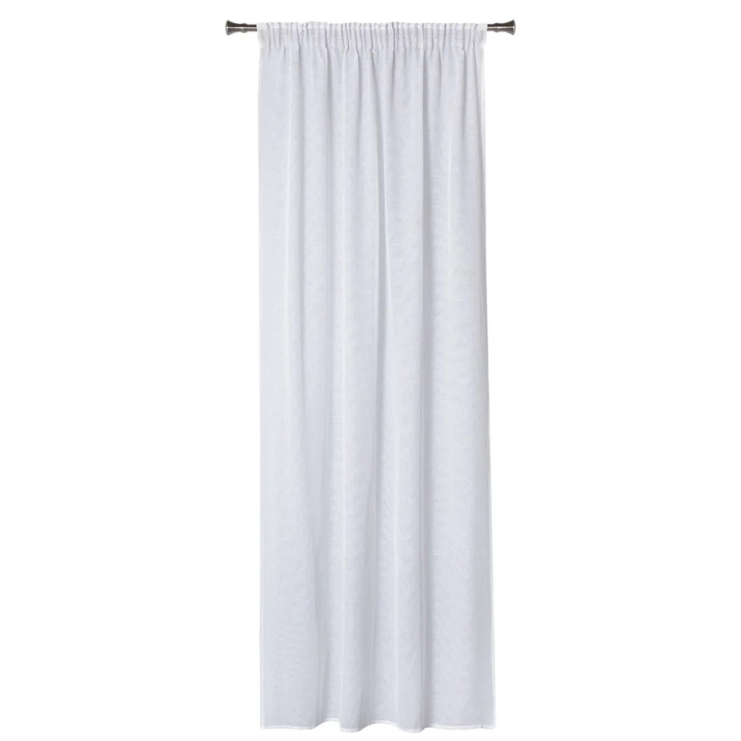 Zasłona NICE na taśmie 140 cm x 260 cm biała