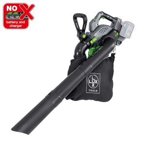 Akumulatorowy odkurzacz do liści LUX A-LS-2x20/15 A (bez akumulatora/ładowarki) z workiem na liście. Dmuchawa do liści do prac ogrodowych.
