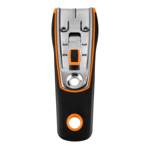 Narzędzie t.b.t. z czarną rączką i pomarańczowymi akcentami.