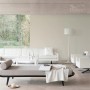 Salon w delikatnym odcieniu z farbą do ścian t.b.t. firmy Dulux.