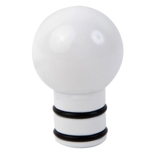 Biała gałka końcowa do karnisza / karniszy.