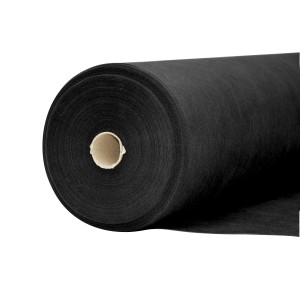 Rolka czarnej włókniny do zwalczania chwastów, folia i włóknina do ogrodu.