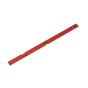 Poziomica Ellix, 100 cm, czerwona aluminiowa poziomica z libelką poziomą i pionową.