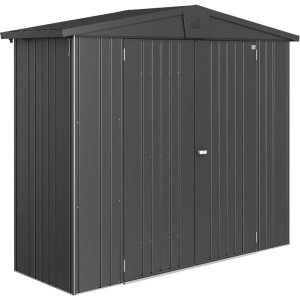 Metalowy domek narzędziowy Biohort Europa, ciemnoszary metalik, 1,9 m².