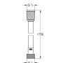 Grohe VitalioFlex Comfort wąż prysznicowy, 175 cm, chrom, rysunek techniczny.