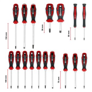 Einhell Wkład piankowy z zestawem wkrętaków do walizki E-CASE - 17 cz.