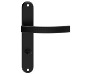 Metal-Bud Klamka Astra z szyldem WC czarna 72 mm