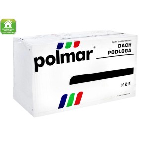 Opakowanie płyt styropianowych Polmar na dach i podłogę.