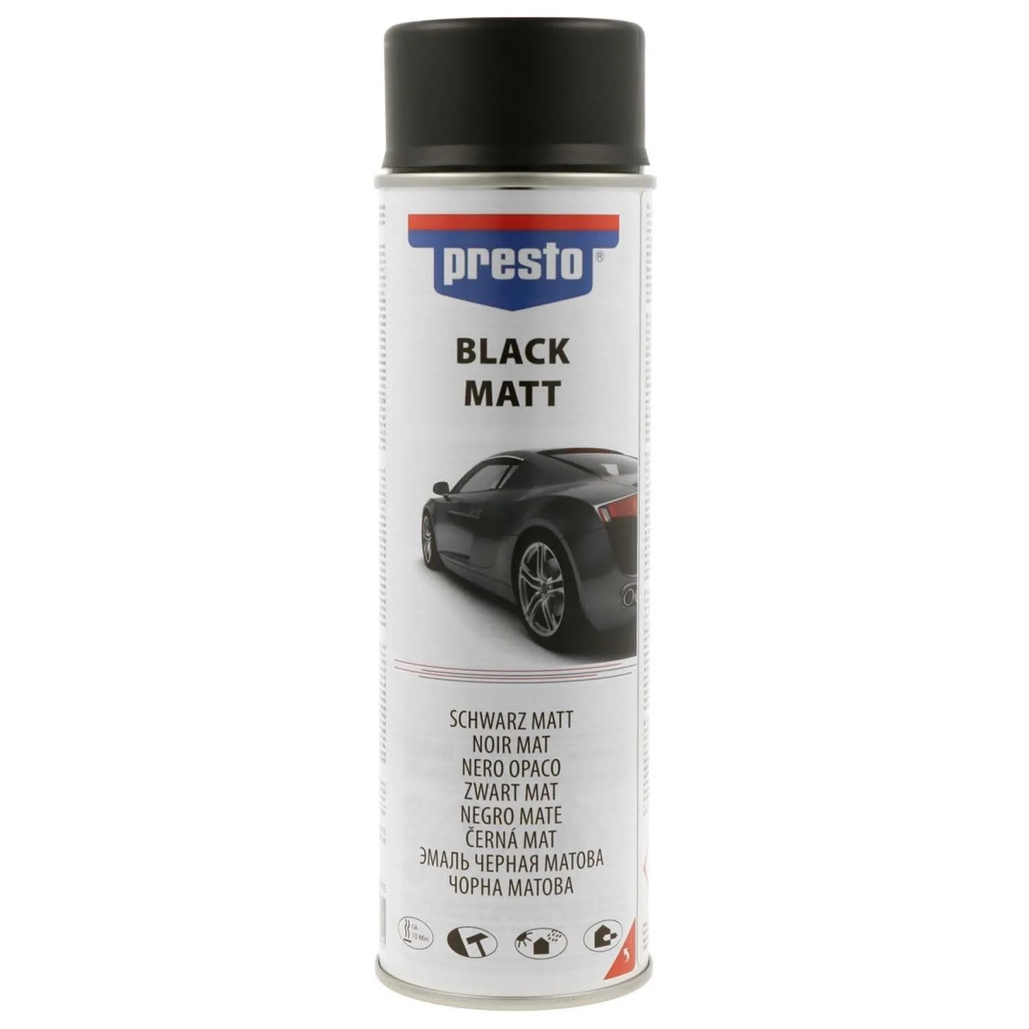 Presto Lakier samochodowy czarny matowy 500 ml