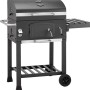 Grill węglowy Jamestown Jaxon z modułowym rusztem i półką.