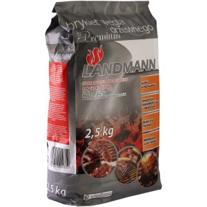 Worek brykietu drzewnego Landmann (2,5 kg) do grilla i BBQ.