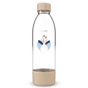 Dafi Butelka do saturatora PushAir Kwiaty cappuccino - 0,7 l