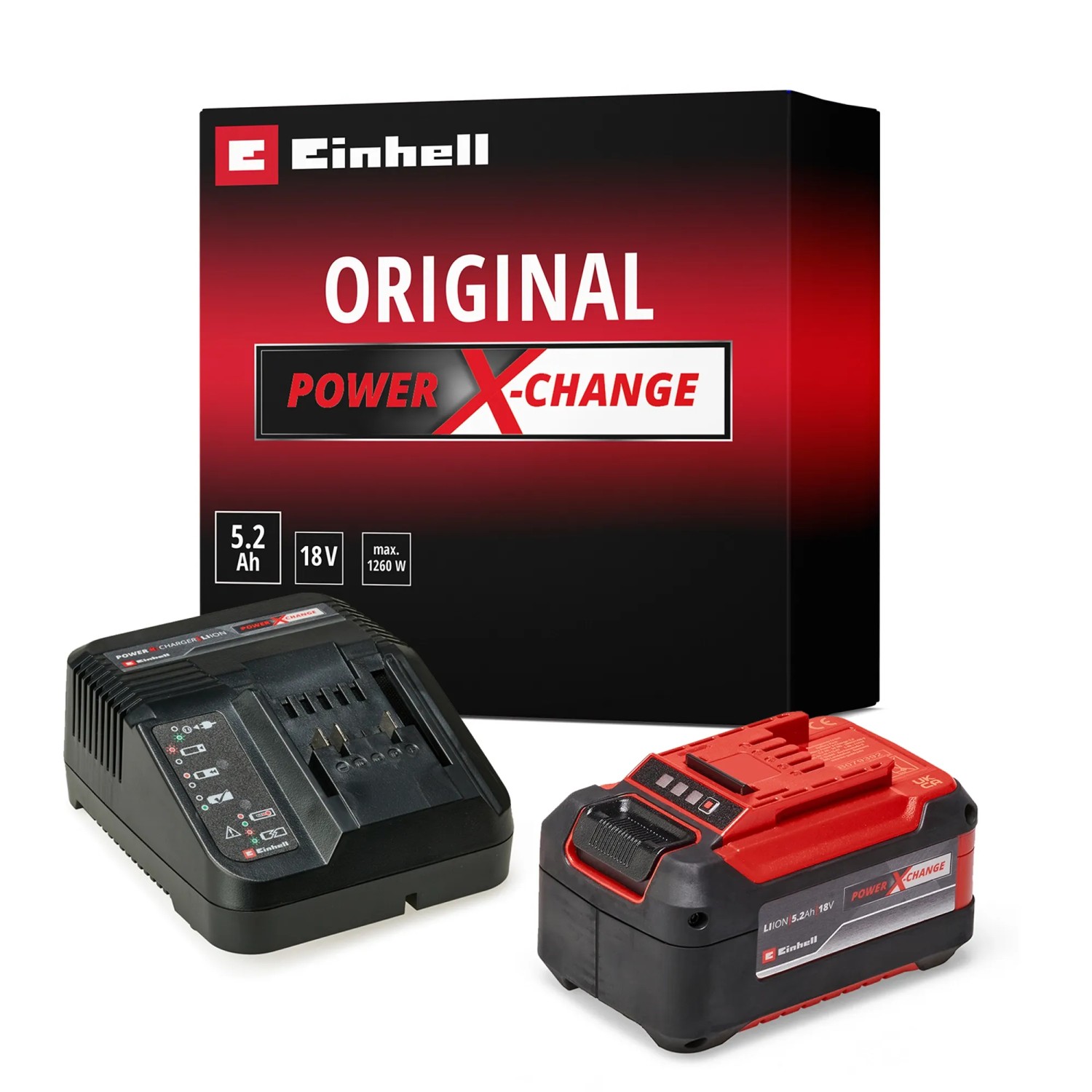 Einhell Zestaw startowy 18V akumulator 5,2Ah, 3A zasilacz