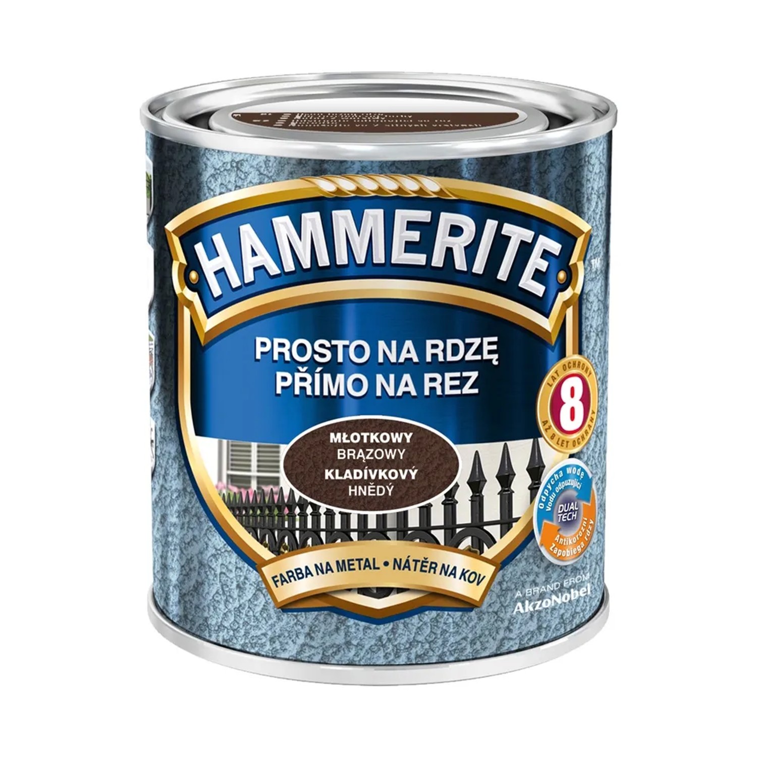 Hammerite Emalia antykorozyjna brązowa młotkowa 700 ml