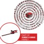 Akumulatorowe nożyce do żywopłotu Einhell Power X-Change GC-CH 18/40 Li Solo, część rodziny Power X-Change.