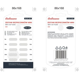 CarCommerce Bezpieczni płytkowe minival 10szt.