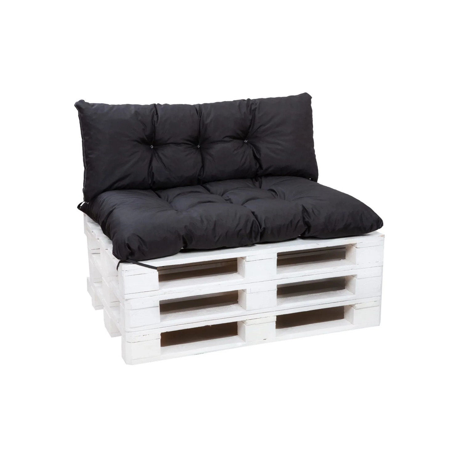 Setgarden Simple Zestaw poduszek na palety 120x50x50 cm Czarny