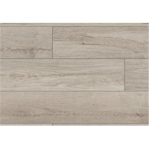 Jasne panele podłogowe laminowane t.b.t. z efektem drewna do użytku wewnętrznego.