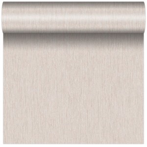 Rolka tapety dekoracyjnej t.b.t. w kolorze beżowym o delikatnej strukturze.