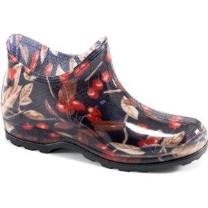 But ogrodowy we wzór wiśniowy, część odzieży ogrodowej OBI.