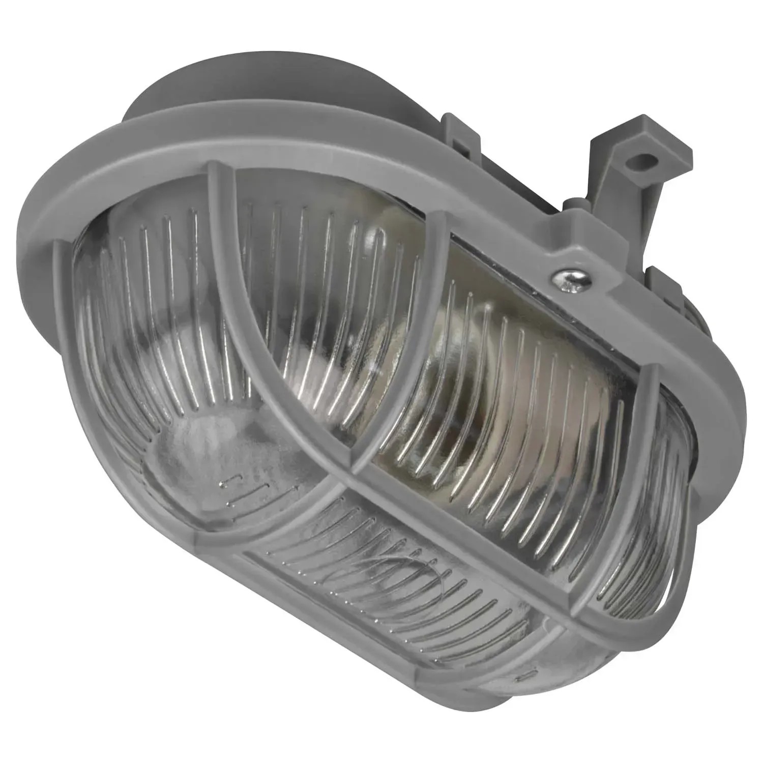 DPM Oprawa kanałowa 1xE27 40W IP44 plastikowa szara