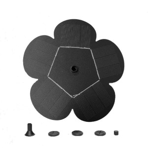 t.b.t. fontanna ogrodowa z panelem solarnym w kształcie kwiatu i akcesoriami.