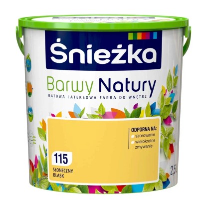 Farba Śnieżka Barwy Natury słoneczny blask 2,5 l