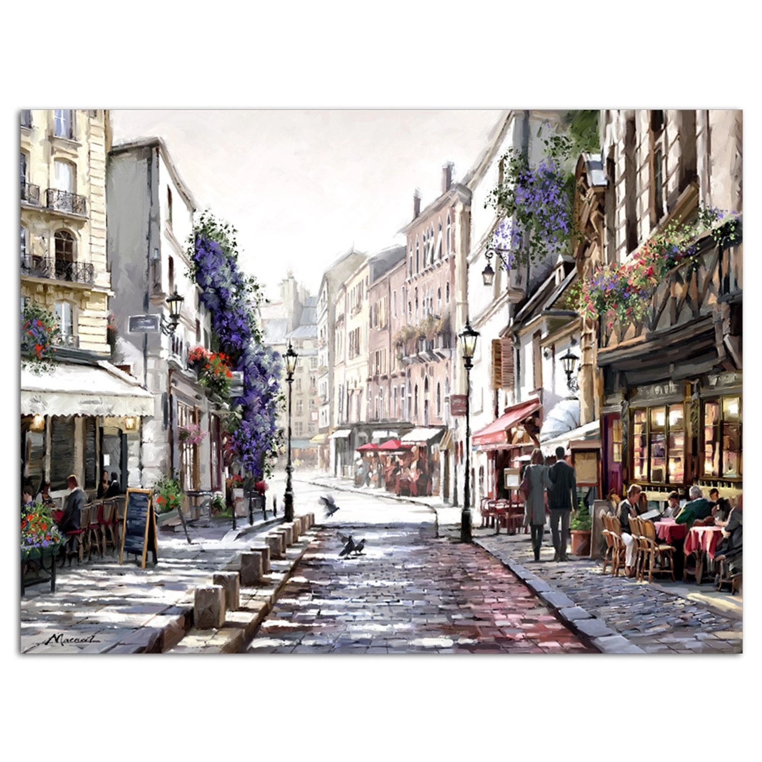 Фото - Картина Obraz Canvas Watercolor PARIS ST243 80 cm x 60 cm