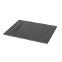 Invena Brodzik Alvero struktura kamienia czarny 90x80x2,6 cm