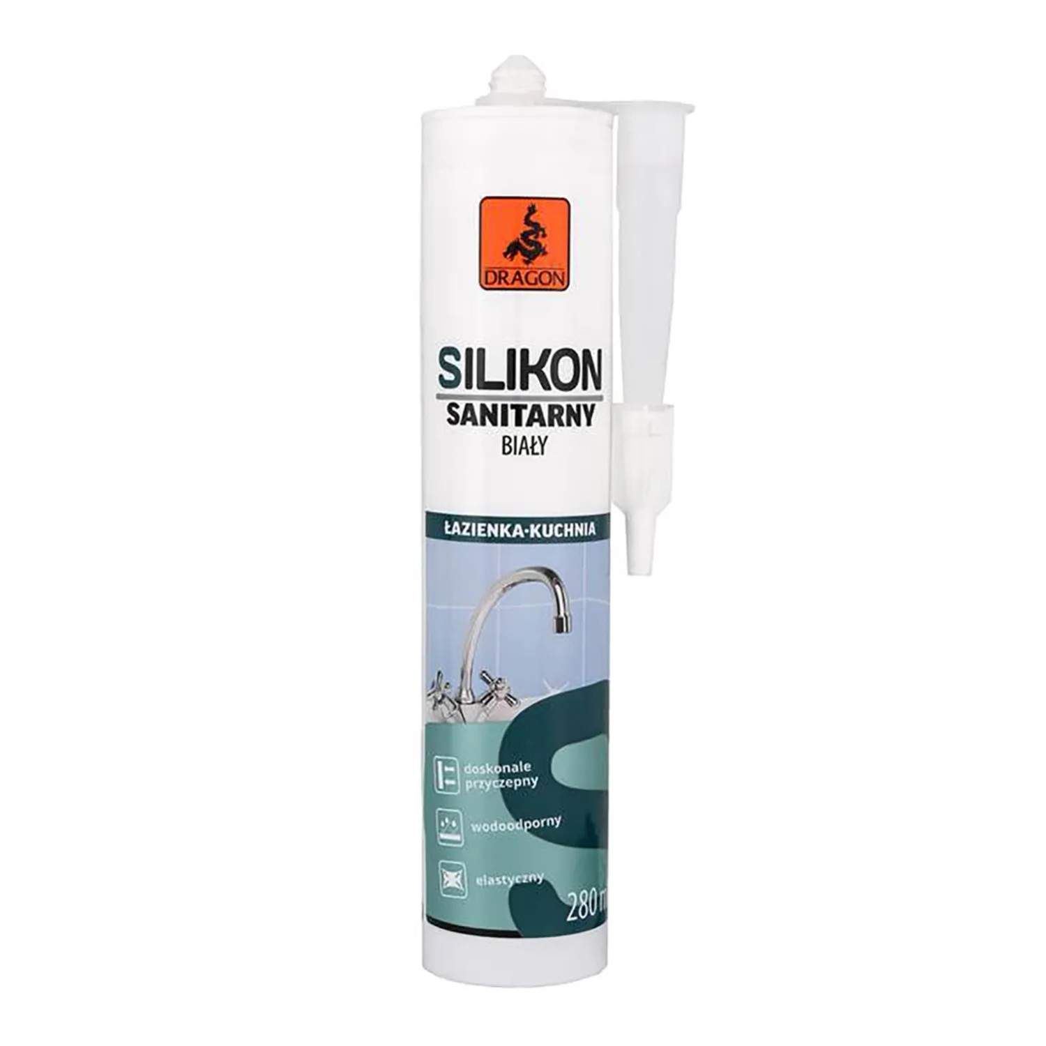 Dragon Silikon sanitarny biały 280 ml