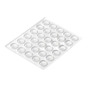 Hettich odbojnik, transparentny, samoprzylepny, Ø 2,5 mm, 30 sztuk do ochrony mebli.