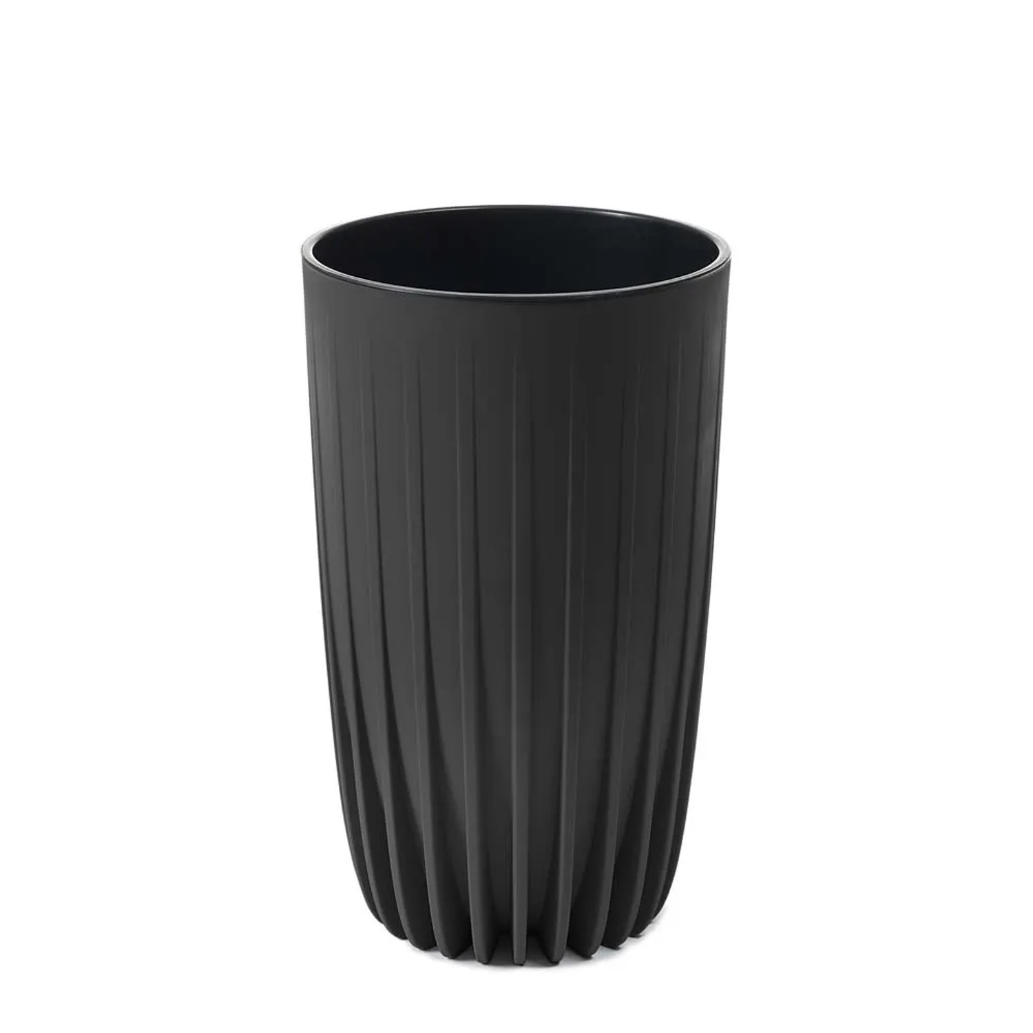 Donica Mira wysoka czarny - śr. 25 cm
