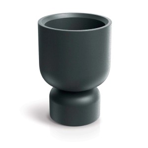 Nowoczesna, antracytowa donica t.b.t. Donice do użytku wewnątrz i na zewnątrz.