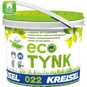 Wiadro tynku Kreisel Eco Tynk, 25 kg. Ekologiczny, oddychający tynk ekologiczny.