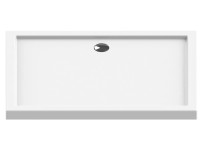 Signika Brodzik prostokątny Flexo biały 80 cm x 120 cm x 5,5 cm