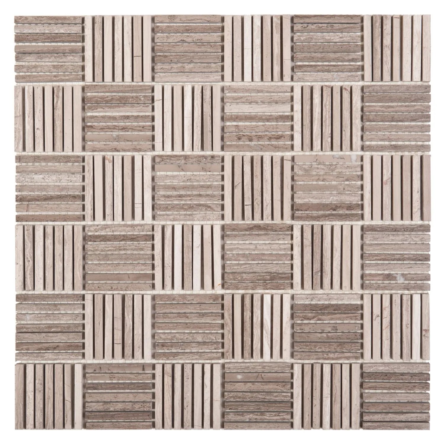 Mozaika Woodstone grey Tatami 30,5 x 30,5 cm
