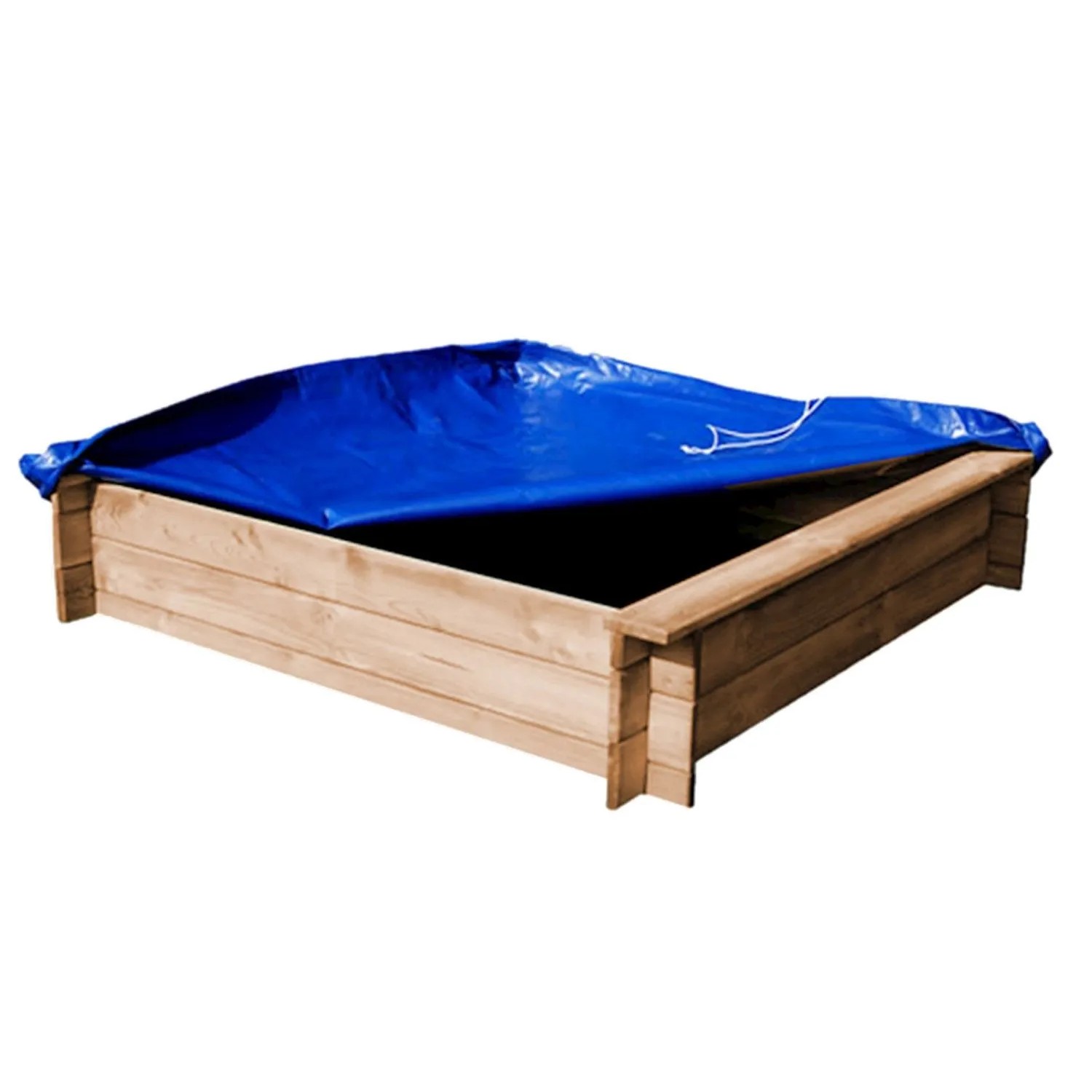Werth-Holz Piaskownica z matą - 120x120x24 cm