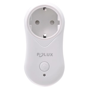 Białe gniazdko inteligentne t.b.t. Polux do sterowania domem.