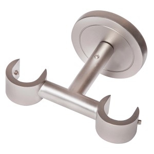 Srebrny karnisz t.b.t. do zasłon i firan.