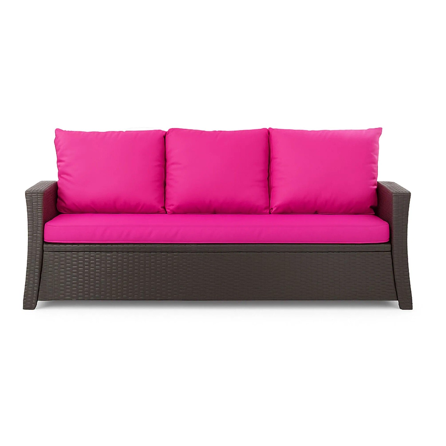 Setgarden Mix Poduszki na sofę rattanową 170x60+3x60x50 cm Różowe