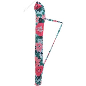 Pokrowiec na parasol wysięgnikowy t.b.t. we wzory kwiatowe z paskiem do noszenia.