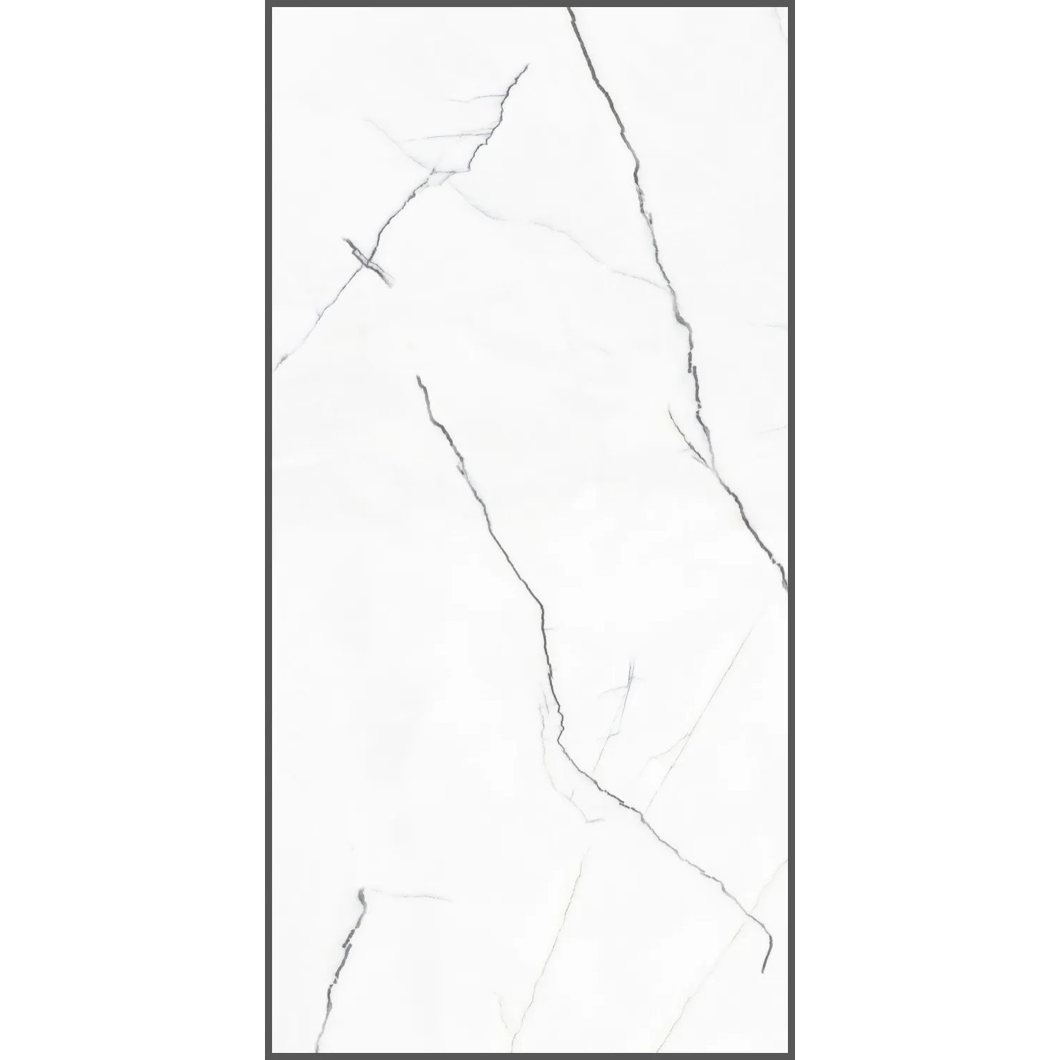 Gres szkliwiony polerowany Solenna Bianco 60 x 120 cm