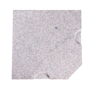 Płyta granitowa do podstawy parasola Eco light, jasnoszara, polerowana, 50x50 cm.