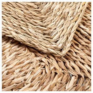 Zbliżenie na tkany, jasnobrązowy dywan (Dywany z krótkim runem).