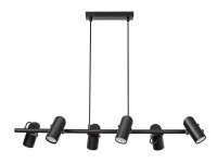 Rabalux Lampa wisząca Maximillian 6x25W GU10 czarna Rabalux Lampa wisząca Maximillian 6x25W GU10 czarna