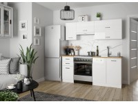 Defra Zestaw mebli kuchennych NAPOLI biały 180 cm 5 el.