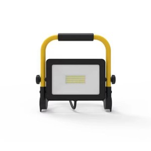 t.b.t. Reflektor LED z żółtą ramą.